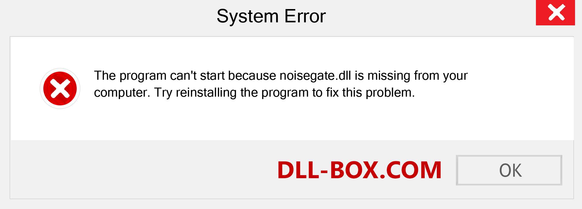  noisegate.dll file is missing?. Download for Windows 7, 8, 10 - Fix  noisegate dll Missing Error on Windows, photos, images