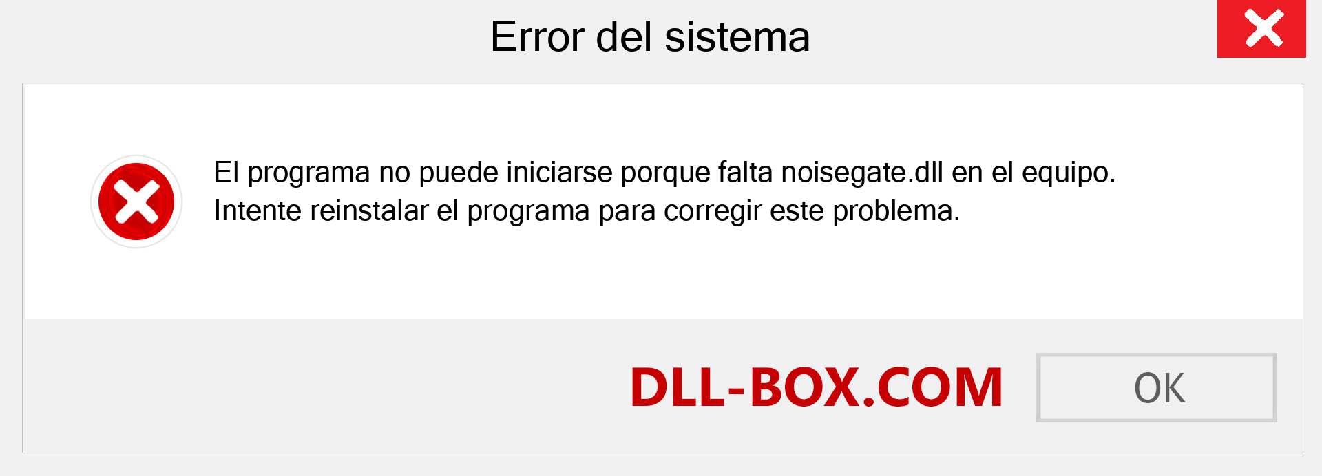 ¿Falta el archivo noisegate.dll ?. Descargar para Windows 7, 8, 10 - Corregir noisegate dll Missing Error en Windows, fotos, imágenes